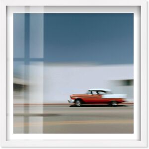 Motion Blur Classic III Cars Art Shadowbox Print by Notoriart Red 40 Motion Blur Classic III Cars Art Shadowbox Print by Notoriart Red 40