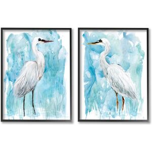 Stupell Nautical Crane Pair White Beach Birds Blue Sky 2pc Multi Piece Framed Wall Art Set Black 24 x 30 Stupell Nautical Crane Pair White Beach Birds Blue Sky 2pc Multi Piece Framed Wall Art Set Black 24 x 30