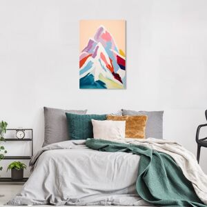 Wynwood Studio Nature and Landscape Mountain in Pastel Colors Pink and Light Pink Modern & Contemporary Wall Art Canvas Print Pink 36 x 24 Wynwood Studio Nature and Landscape Mountain in Pastel Colors Pink and Light Pink Modern & Contemporary Wall Art Canvas Print Pink 36 x 24