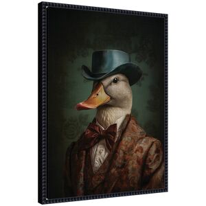 Kate and Laurel Regal Portrait of a Duck by The Creative Bunch Studio Framed Canvas Wall Art Print Black 18x24 Kate and Laurel Regal Portrait of a Duck by The Creative Bunch Studio Framed Canvas Wall Art Print Black 18x24