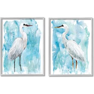 Stupell Nautical Crane Pair White Beach Birds Blue Sky 2pc Multi Piece Framed Wall Art Set Grey 24 x 30 Stupell Nautical Crane Pair White Beach Birds Blue Sky 2pc Multi Piece Framed Wall Art Set Grey 24 x 30