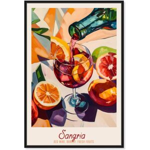 Sangria Recipe Poster Canvas by Art Remedy Red 36 Sangria Recipe Poster Canvas by Art Remedy Red 36