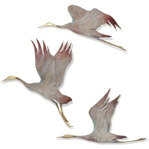 SPI Set Of 3 Flying Crane Wall Plaques Green 17 X 17 X 16 inches SPI Set Of 3 Flying Crane Wall Plaques Green 17 X 17 X 16 inches
