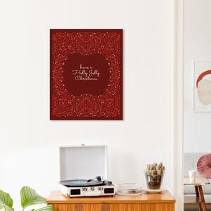 Wynwood Studio Canvas Holiday and Seasonal Holly Jolly Cursive Glam Red Modern & Contemporary Wall Art Canvas Print Red 20 x 24 Wynwood Studio Canvas Holiday and Seasonal Holly Jolly Cursive Glam Red Modern & Contemporary Wall Art Canvas Print Red 20 x 24