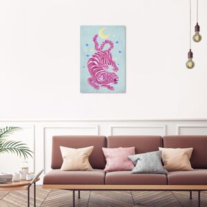 Wynwood Studio Canvas Animals Neon Lunar Tiger Pink and Pastel Yellow Modern & Contemporary Wall Art Canvas Print Pink 30 x 20 Wynwood Studio Canvas Animals Neon Lunar Tiger Pink and Pastel Yellow Modern & Contemporary Wall Art Canvas Print Pink 30 x 20