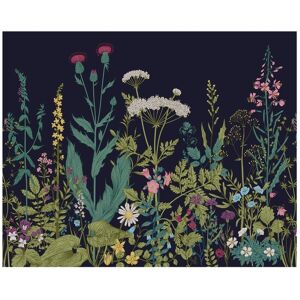 OhPopsi Botanical Fleur Wall Mural Blue Oversized OhPopsi Botanical Fleur Wall Mural Blue Oversized