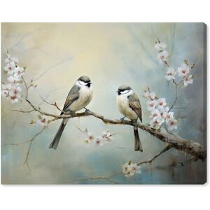 Two Birds And A Blossom Branch II Rustic Chic Farmhouse Canvas Wall Art by Art Remedy, Gallery Wrapped Grey 20 Two Birds And A Blossom Branch II Rustic Chic Farmhouse Canvas Wall Art by Art Remedy, Gallery Wrapped Grey 20