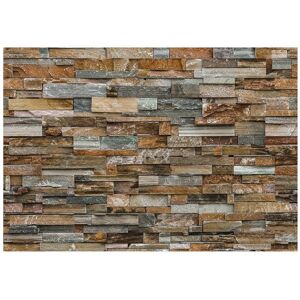 Genius Colorful Stone Wall Mural Brown Oversized Genius Colorful Stone Wall Mural Brown Oversized