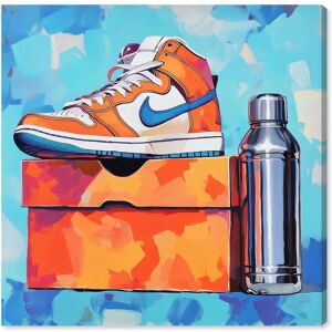 Sneaker Vibes and Bottle Sports Art Canvas Print by Art Remedy Orange 24 Sneaker Vibes and Bottle Sports Art Canvas Print by Art Remedy Orange 24