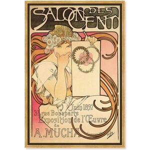Poster Salon des Cents Canvas Nouveau Art Prints by Art Remedy Red 24 Poster Salon des Cents Canvas Nouveau Art Prints by Art Remedy Red 24