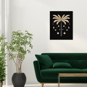 Wynwood Studio Canvas Holiday and Seasonal Golden Palm Tree for the Season Black Glam Wall Art Canvas Print Black 20 x 24 Wynwood Studio Canvas Holiday and Seasonal Golden Palm Tree for the Season Black Glam Wall Art Canvas Print Black 20 x 24