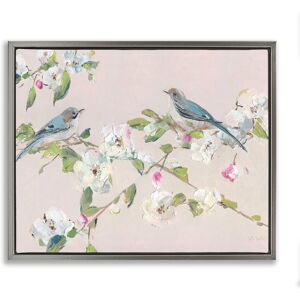 Stupell Spring Apple Blossoms & Birds Framed Floater Canvas Wall Art Design By Sally Swatland Pink 21 x 17 Stupell Spring Apple Blossoms & Birds Framed Floater Canvas Wall Art Design By Sally Swatland Pink 21 x 17