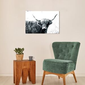 Wynwood Studio Canvas Animals Highland Cow Black and White White and Farmhouse Wall Art Canvas Print White 16 x 24 Wynwood Studio Canvas Animals Highland Cow Black and White White and Farmhouse Wall Art Canvas Print White 16 x 24