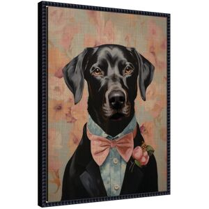 Kate and Laurel Regal Portrait of a Black Lab by The Creative Bunch Studio Framed Canvas Wall Art Print Black 18x24 Kate and Laurel Regal Portrait of a Black Lab by The Creative Bunch Studio Framed Canvas Wall Art Print Black 18x24