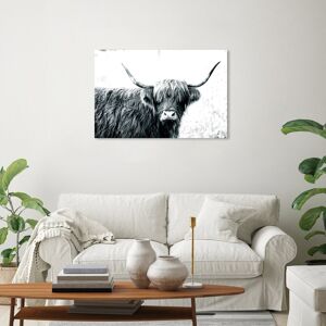 Wynwood Studio Canvas Animals Highland Cow Black and White White and Farmhouse Wall Art Canvas Print White 20 x 30 Wynwood Studio Canvas Animals Highland Cow Black and White White and Farmhouse Wall Art Canvas Print White 20 x 30