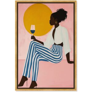 Peaceful Sip Canvas Retro Poster Art by Art Remedy Yellow 16 Peaceful Sip Canvas Retro Poster Art by Art Remedy Yellow 16