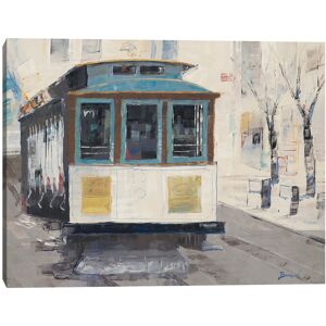 Masterpiece Art Gallery Cable Car by John Burrows Canvas Art Print Multi 22x28 Masterpiece Art Gallery Cable Car by John Burrows Canvas Art Print Multi 22x28