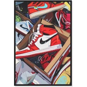 Notori Art Cluster Shoe Collection Canvas Trend Sport Wall Art by Notoriart Black 24 Notori Art Cluster Shoe Collection Canvas Trend Sport Wall Art by Notoriart Black 24