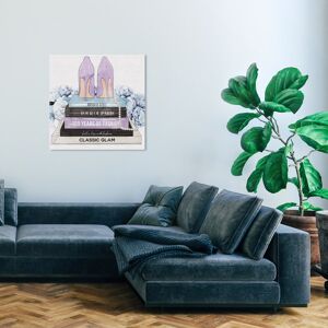 Wynwood Studio Fashion and Glam Lavender Blue Books and Heels Pastel Purple Modern & Contemporary Wall Art Canvas Print Purple 30 x 30 Wynwood Studio Fashion and Glam Lavender Blue Books and Heels Pastel Purple Modern & Contemporary Wall Art Canvas Print Purple 30 x 30