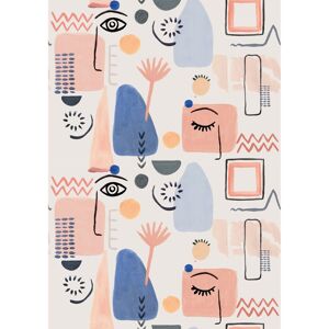 Galerie Wallcoverings Day Dreamers Collection Abstract Pink Multi-colored 78.7-Inches Wide x 9.3-Feet High 4-Panel Wall Mural Pink 78.7-Inches Wide x 9.3-Feet High Galerie Wallcoverings Day Dreamers Collection Abstract Pink Multi-colored 78.7-Inches Wide x 9.3-Feet High 4-Panel Wall Mural Pink 78.7-Inches Wide x 9.3-Feet High