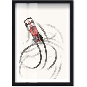 Notori Art Drifting Away Formula 1 Posters Shadowbox Print by Notoriart Red 17 Notori Art Drifting Away Formula 1 Posters Shadowbox Print by Notoriart Red 17