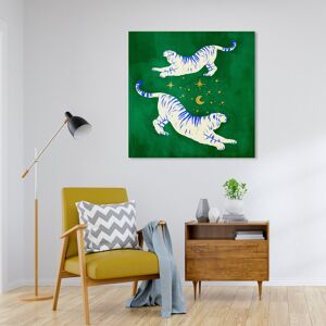 Wynwood Studio Canvas Animals Emerald Tigers Dreaming Green and Emerald Modern & Contemporary Wall Art Canvas Print Green 30 x 30 Wynwood Studio Canvas Animals Emerald Tigers Dreaming Green and Emerald Modern & Contemporary Wall Art Canvas Print Green 30 x 30