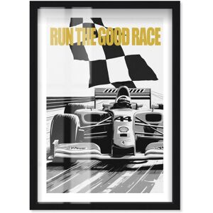 Notori Art Run the good race Formula 1 Posters Shadowbox Print by Notoriart Black 17 Notori Art Run the good race Formula 1 Posters Shadowbox Print by Notoriart Black 17