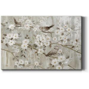 Wexford Home Neutral Spring Birds Premium Gallery Wrapped Canvas - Ready to Hang 12X18 Wexford Home Neutral Spring Birds Premium Gallery Wrapped Canvas - Ready to Hang 12X18