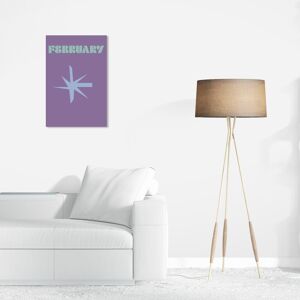 Wynwood Studio Canvas Typography and Quotes February Simple Nature Purple Modern & Contemporary Wall Art Canvas Print Purple 24 x 16 Wynwood Studio Canvas Typography and Quotes February Simple Nature Purple Modern & Contemporary Wall Art Canvas Print Purple 24 x 16