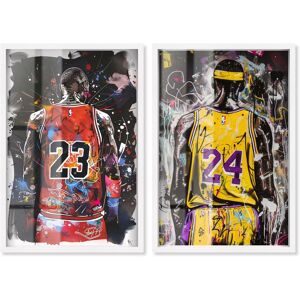 Dynamic Graffiti Hoops Sports Decor Set Shadowbox Print by Art Remedy Black 24 Dynamic Graffiti Hoops Sports Decor Set Shadowbox Print by Art Remedy Black 24