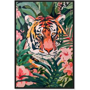 Tiger Hidden In Tropics Tropical Jungle Animals Canvas Wall Art by Art Remedy Orange 36 Tiger Hidden In Tropics Tropical Jungle Animals Canvas Wall Art by Art Remedy Orange 36