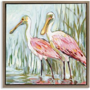 Stupell Spoonbill Birds Pair Framed Floater Canvas Wall Art Design By Susan Winget Green 18 x 18 Stupell Spoonbill Birds Pair Framed Floater Canvas Wall Art Design By Susan Winget Green 18 x 18