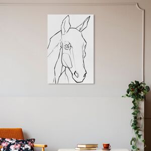 Wynwood Studio Canvas Animals Stallion sketch Gray and Light Gray Farmhouse Wall Art Canvas Print Grey 30 x 20 Wynwood Studio Canvas Animals Stallion sketch Gray and Light Gray Farmhouse Wall Art Canvas Print Grey 30 x 20