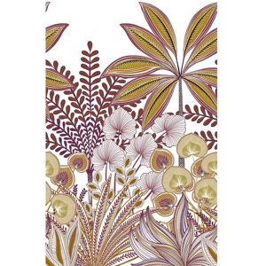 Galerie Wallcoverings Orom II Collection Decorative Leaf Motives 62.5-inches wide x 9.18-feet high 3-panel Wall Mural Purple 62.5-inches wide x 9.18-feet high Galerie Wallcoverings Orom II Collection Decorative Leaf Motives 62.5-inches wide x 9.18-feet high 3-panel Wall Mural Purple 62.5-inches wide x 9.18-feet high