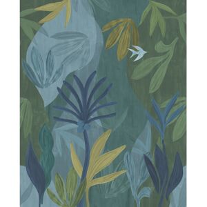 York Wallcoverings Chambord Gardens Ultramarine Wall Mural Green 134.4 In. L X 108.0 In. W X 0.03 In. D York Wallcoverings Chambord Gardens Ultramarine Wall Mural Green 134.4 In. L X 108.0 In. W X 0.03 In. D