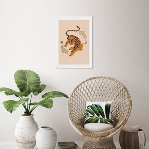 Wynwood Studio Prints Animals Tigress of the Leaves Tan Orange and Metallic Gold Modern & Contemporary Wall Art Canvas Print Orange Small Wynwood Studio Prints Animals Tigress of the Leaves Tan Orange and Metallic Gold Modern & Contemporary Wall Art Canvas Print Orange Small