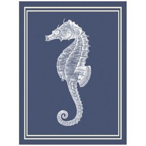 Trademark Fine Art Fab Funky 'Mixed Nautical White on Indigo Blue IV' Canvas Art Blue 18 x 24 Trademark Fine Art Fab Funky 'Mixed Nautical White on Indigo Blue IV' Canvas Art Blue 18 x 24