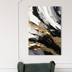 Wynwood Studio Abstract Spilled Golden Paint Gold and Modern & Contemporary Wall Art Canvas Print Gold 45 x 30 Wynwood Studio Abstract Spilled Golden Paint Gold and Modern & Contemporary Wall Art Canvas Print Gold 45 x 30