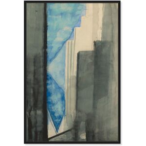 Skyscrapers 1975 Canvas Retro Poster Art by Art Remedy Blue 36 Skyscrapers 1975 Canvas Retro Poster Art by Art Remedy Blue 36