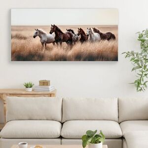 Kodotan sofa Cozy country Rustic Horses Wall Art Decor, Wild Animals Walking on Empty Grassland Farmhouse Ponies Portrait Painting Artwork Brown+Cottage White 44.0 In. W X 1.2 In. H X 22.0 In. D Kodotan sofa Cozy country Rustic Horses Wall Art Decor, Wild Animals Walking on Empty Grassland Farmhouse Ponies Portrait Painting Artwork Brown+Cottage White 44.0 In. W X 1.2 In. H X 22.0 In. D