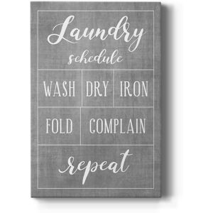 Wexford Home Laundry Schedule Premium Gallery Wrapped Canvas - Ready to Hang Multi 12X18 Wexford Home Laundry Schedule Premium Gallery Wrapped Canvas - Ready to Hang Multi 12X18