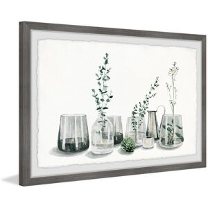 HomeStock Modern Wall Art Print - Framed Greenery Painting for Home Decor Multi 12 x 8 HomeStock Modern Wall Art Print - Framed Greenery Painting for Home Decor Multi 12 x 8
