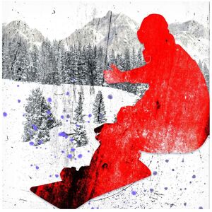 Trademark Fine Art LightBoxJournal 'Extreme Snowboarder 06' Canvas Art White 24 x 24 Trademark Fine Art LightBoxJournal 'Extreme Snowboarder 06' Canvas Art White 24 x 24