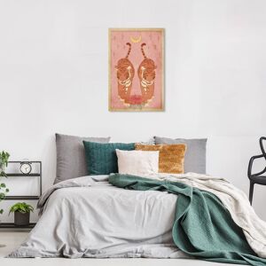 Wynwood Studio Canvas Animals Passionate Tigers Pink and Light Pink Modern & Contemporary Wall Art Canvas Print Pink 24 x 16 Wynwood Studio Canvas Animals Passionate Tigers Pink and Light Pink Modern & Contemporary Wall Art Canvas Print Pink 24 x 16