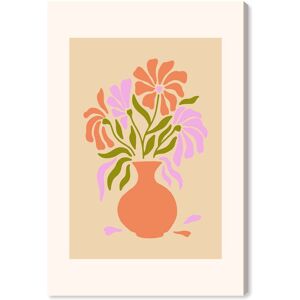 Wynwood Studio Canvas Floral and Botanical Just to You Poster Orange and Violet Modern & Contemporary Wall Art Canvas Print Orange 30 x 20 Wynwood Studio Canvas Floral and Botanical Just to You Poster Orange and Violet Modern & Contemporary Wall Art Canvas Print Orange 30 x 20