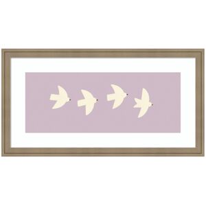 Kate and Laurel Minimalist Birds Panel 3 Light Purple by Laura Moss Framed Wall Art Print Brown 26x14 Kate and Laurel Minimalist Birds Panel 3 Light Purple by Laura Moss Framed Wall Art Print Brown 26x14
