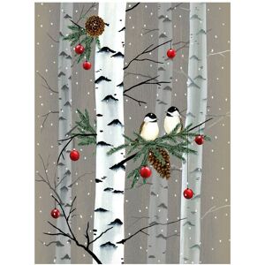 Trademark Fine Art Grace Popp 'Birch Birds I' Canvas Art Grey 24 x 32 Trademark Fine Art Grace Popp 'Birch Birds I' Canvas Art Grey 24 x 32