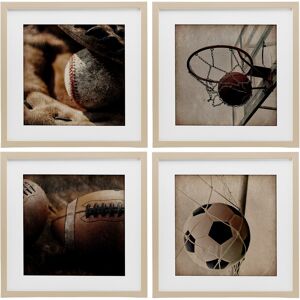 Stupell Inspiring Sports Be The Ball Under Glass Framed Design By Kim Allen (Set of 4) Brown 16 x 16 Stupell Inspiring Sports Be The Ball Under Glass Framed Design By Kim Allen (Set of 4) Brown 16 x 16