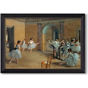 Wexford Home The Dance Foyer at the Opera on the Rue Le Peletier 1872-Edgar Degas-Custom Framed Canvas Multi 34 x 24 Wexford Home The Dance Foyer at the Opera on the Rue Le Peletier 1872-Edgar Degas-Custom Framed Canvas Multi 34 x 24