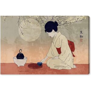 Tea Ceremony Poster Canvas Classic Female Portraits by Art Remedy, Gallery Wrapped Orange 30 Tea Ceremony Poster Canvas Classic Female Portraits by Art Remedy, Gallery Wrapped Orange 30